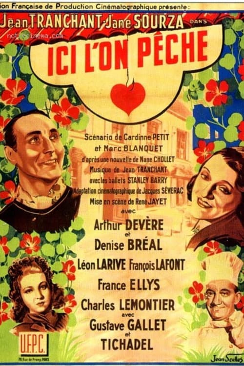 Ici l'on pêche poster